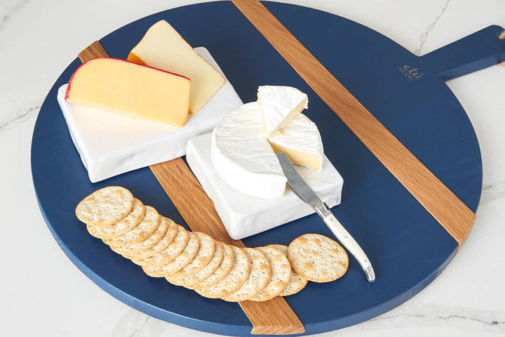 Etu Mod Charcuterie Cheese Board, Medium Round, Navy Blue - Gabrielle's Biloxi