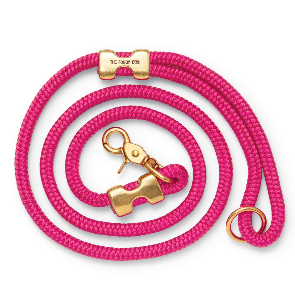 Hot Pink Marine Rope Dog Leash - Gabrielle's Biloxi