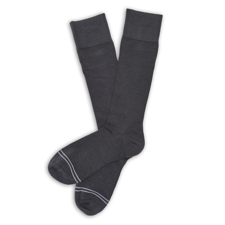 DeadSoxy Asher - Charcoal Grey Dress Socks - Gabrielle's Biloxi