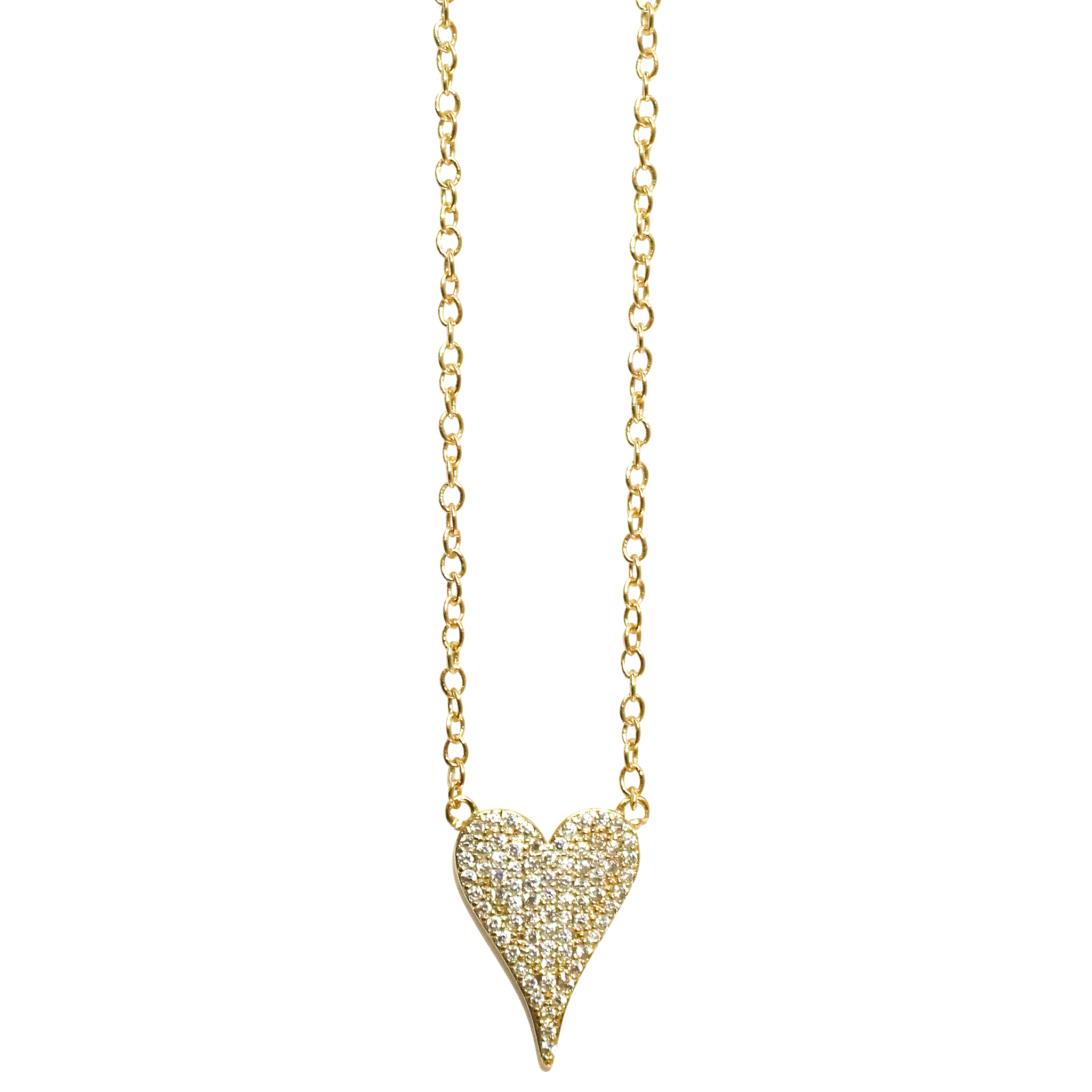 Amore Heart CZ Necklace - Gabrielle's Biloxi