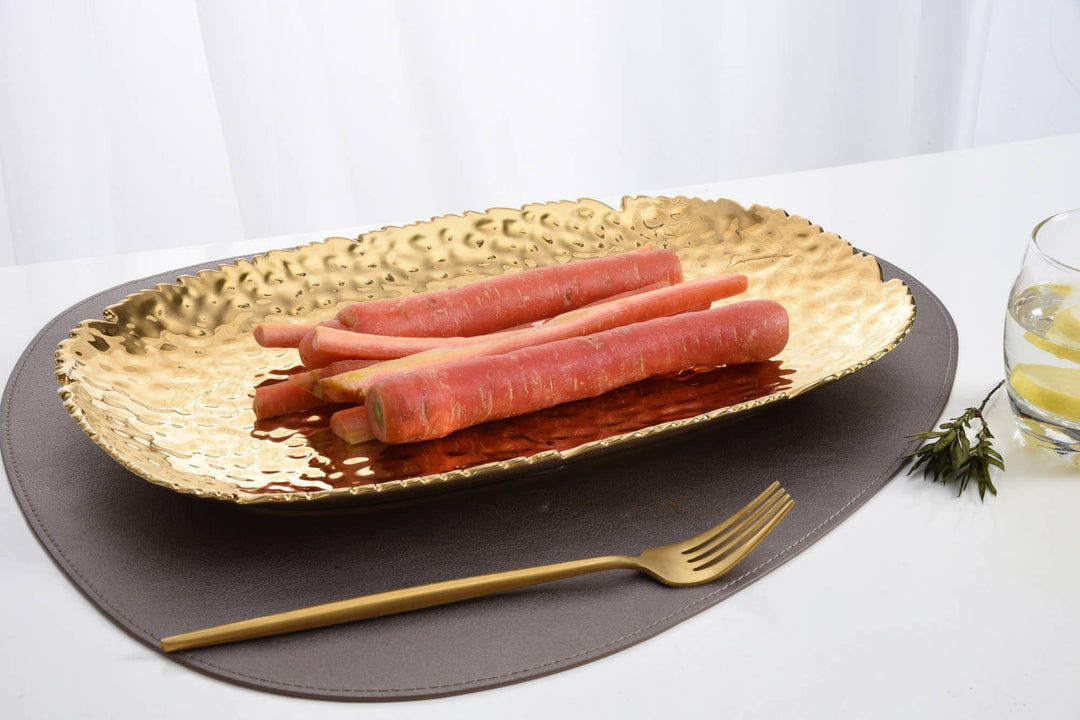 Pampa Bay Medium Serving Platter - Gold - Gabrielle's Biloxi