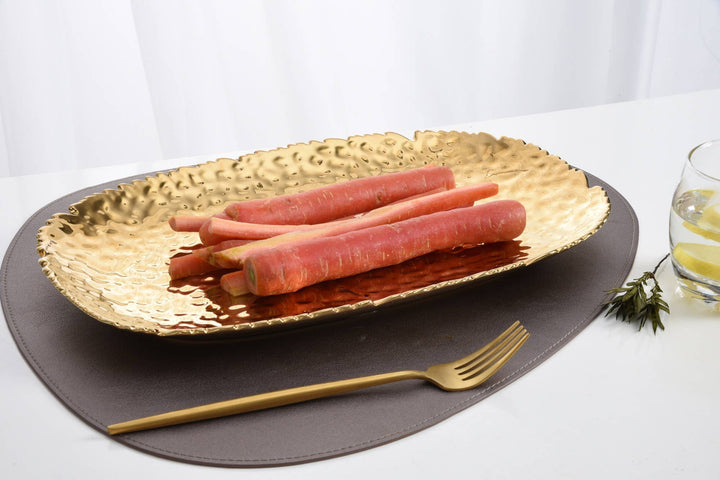 Pampa Bay Medium Serving Platter - Gold - Gabrielle's Biloxi