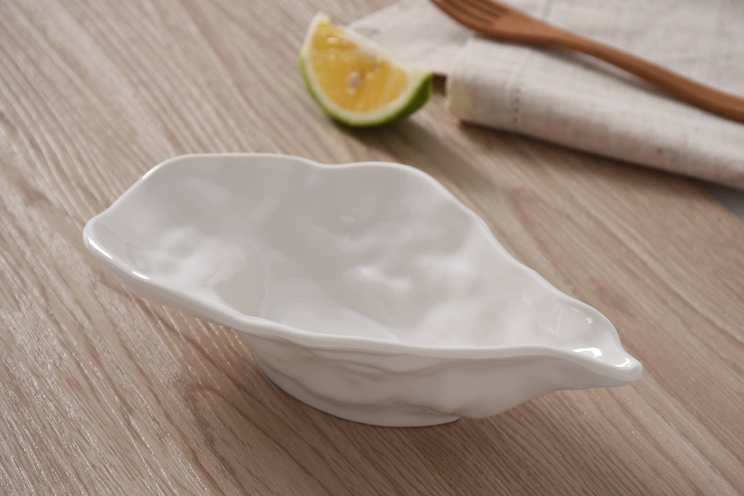 Pampa Bay Small Oyster Bowl in Melamine - White - Gabrielle's Biloxi