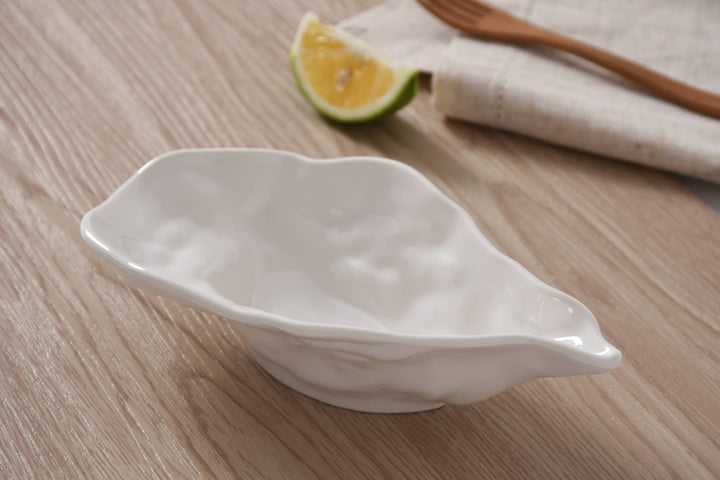 Pampa Bay Small Oyster Bowl in Melamine - White - Gabrielle's Biloxi