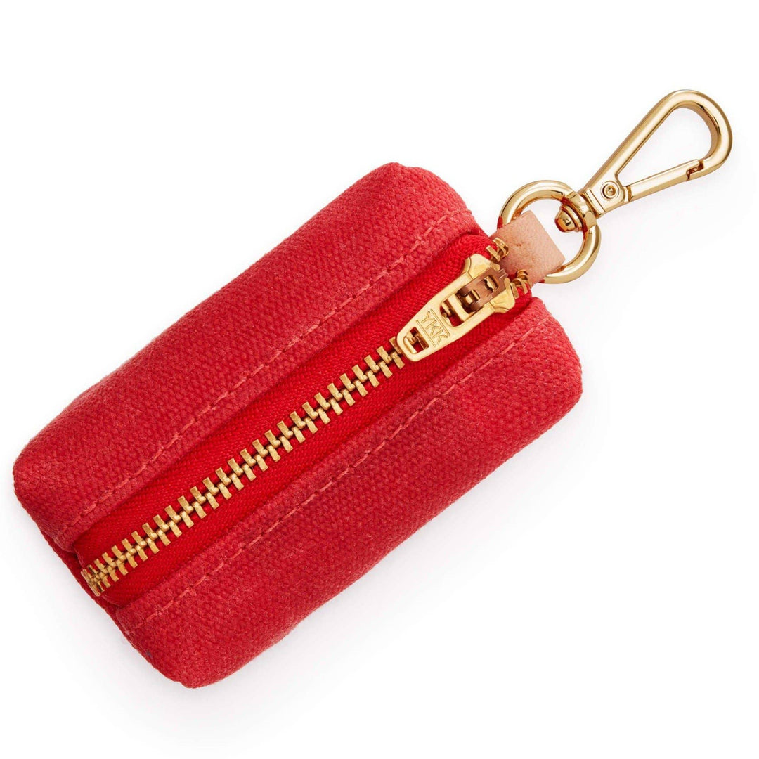 Ruby Waxed Canvas Poop Bag Dispenser - Gabrielle's Biloxi