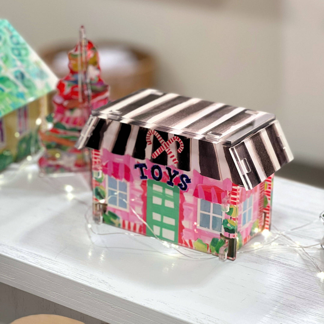 Acrylic Christmas Village - Gabrielle's Biloxi