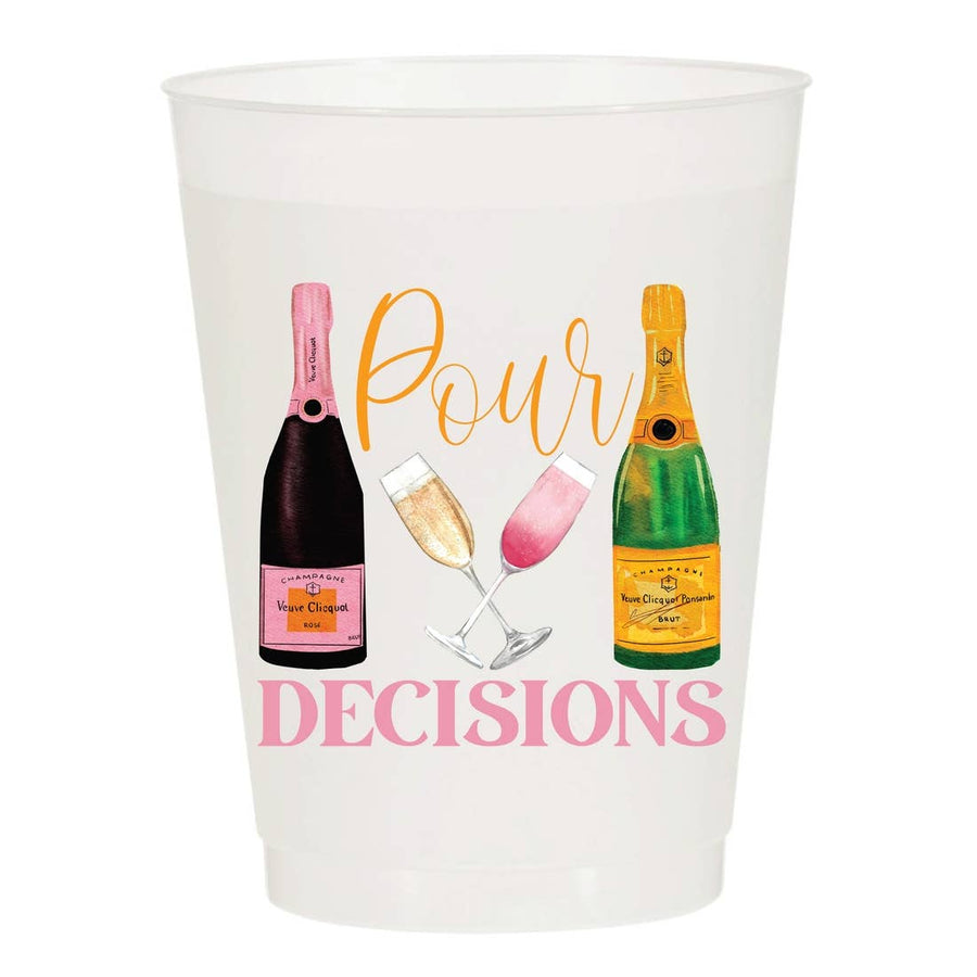 Pour Decisions Champagne Frosted Cups - Gabrielle's Biloxi