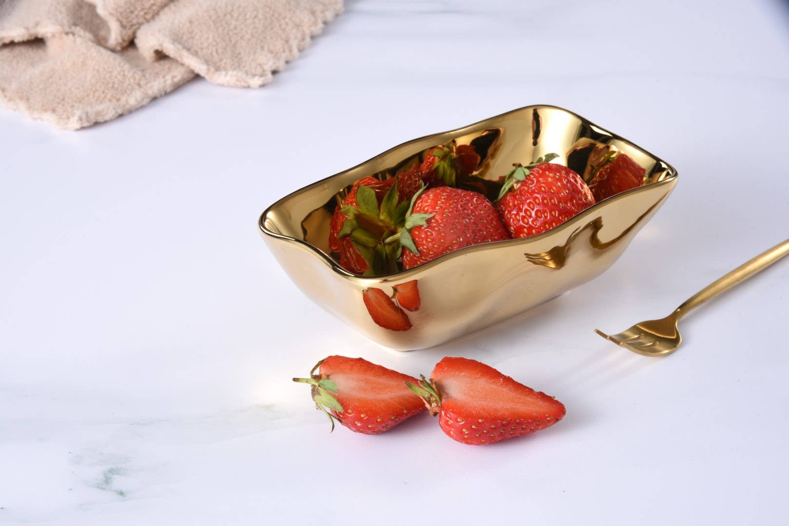 Pampa Bay Mini Rectangular Bowl - Gold - Gabrielle's Biloxi