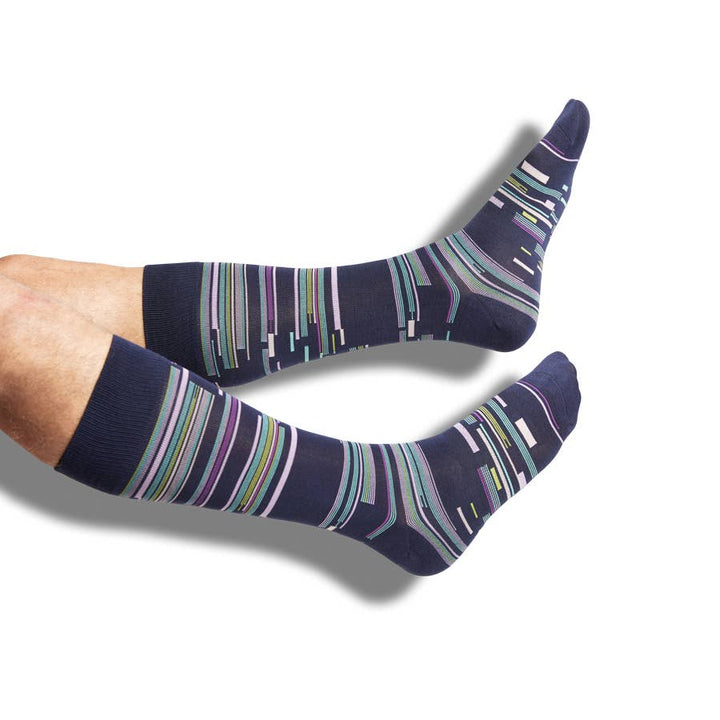 DeadSoxy Burch - Black Patch Dress Socks - Gabrielle's Biloxi