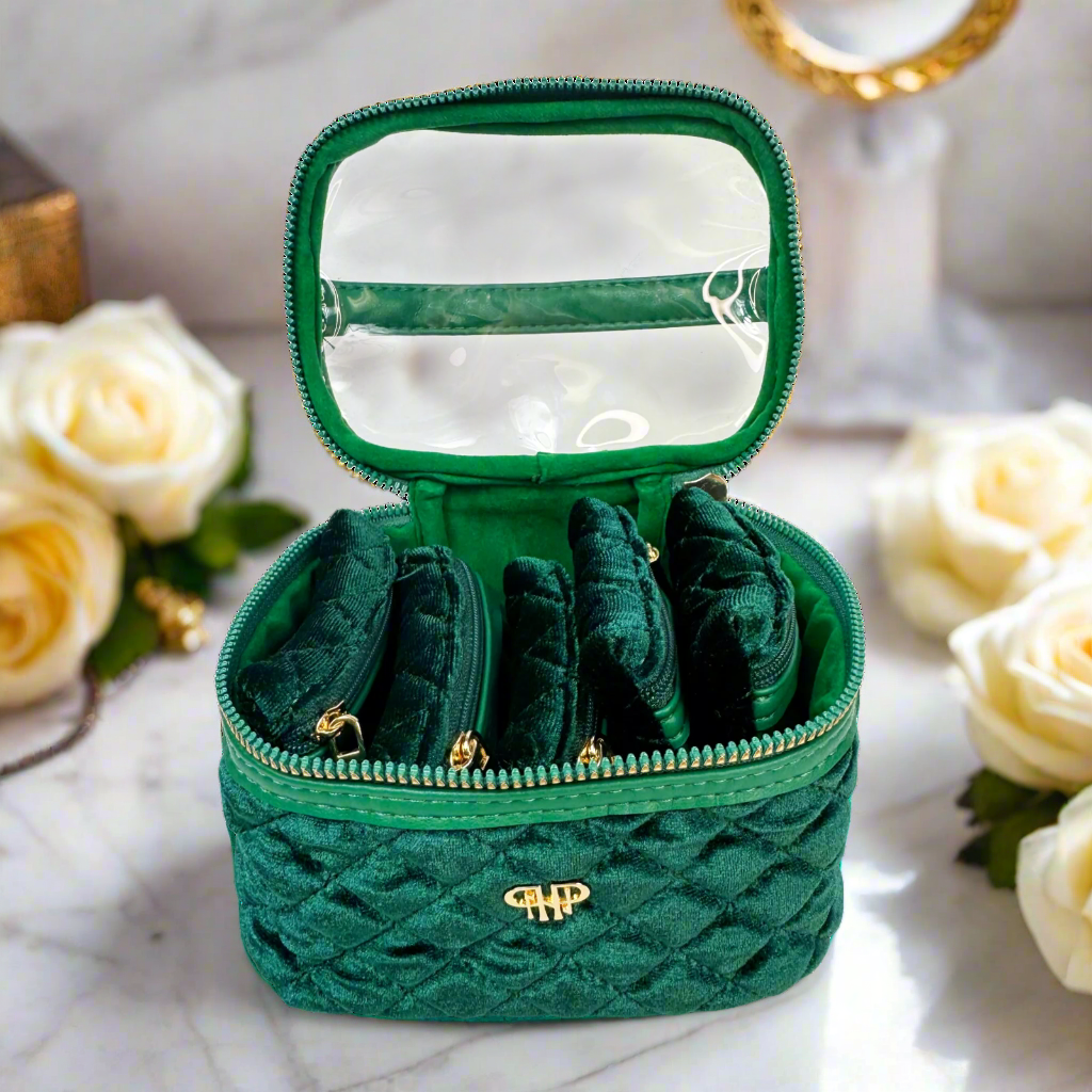 PurseN Getaway Jewelry Case - Emerald Velvet - Gabrielle's Biloxi