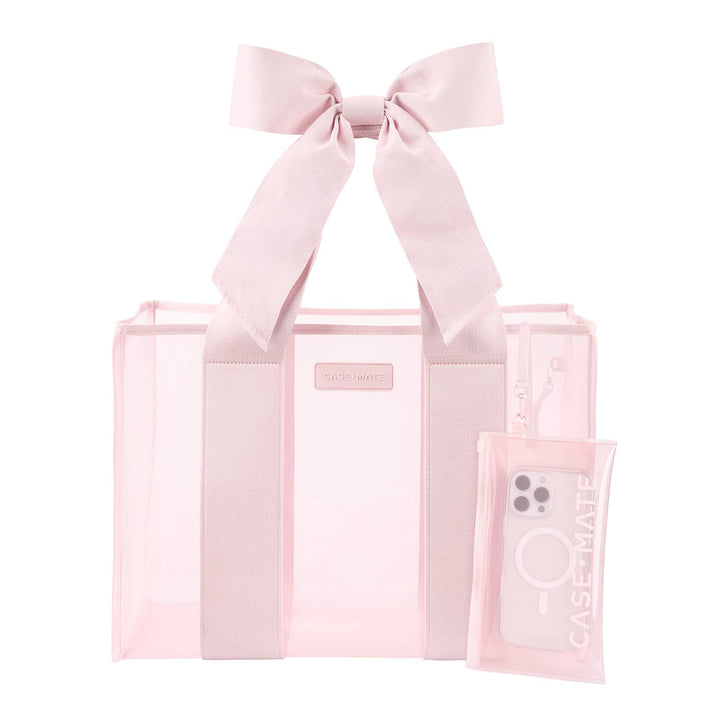 Bow Beach Tote - Pink - Gabrielle's Biloxi