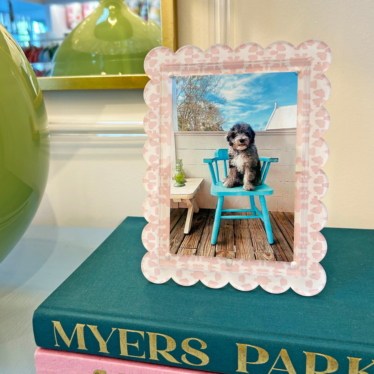 Laura Park Scalloped Picture Frame - Chintz Rose