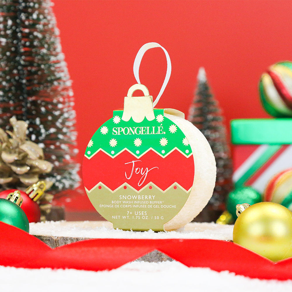 Spongellé Joy - Snowberry Holiday Ornament Buffer  - Gabrielle's Biloxi