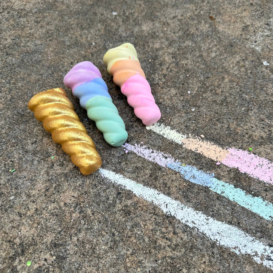 Rainbow Unicorn Horn Handmade Sidewalk Chalk - Gabrielle's Biloxi
