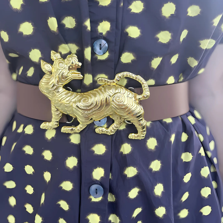 Brown Genuine Leather Interchangeable Stretch Belt - Gabrielle's Biloxi