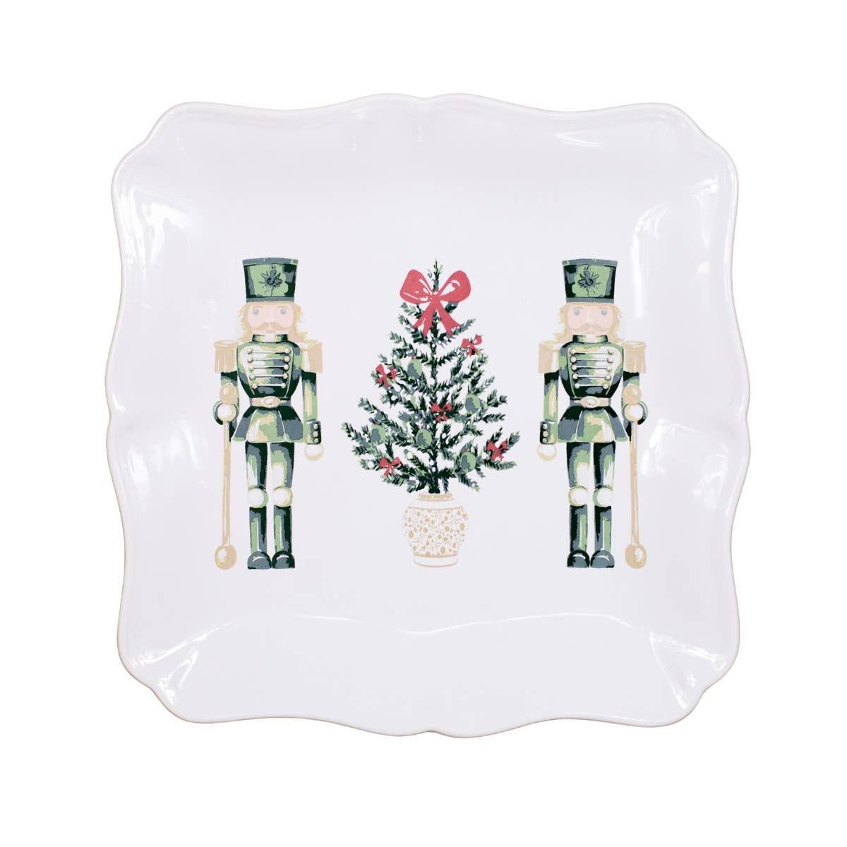 Watercolor Nutcracker Square Platter  - 11.5x11.5 - Gabrielle's Biloxi