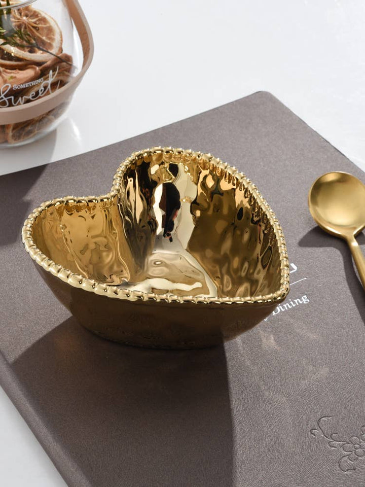 Pampa Bay Heart Bowl - Gold - Gabrielle's Biloxi