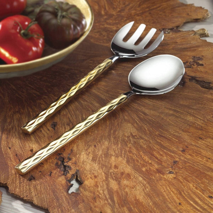 Truro Salad Servers - Gold - Gabrielle's Biloxi