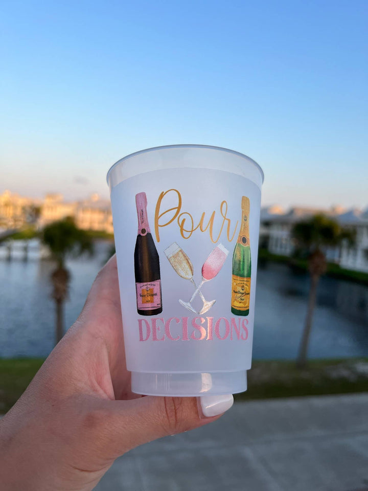 Pour Decisions Champagne Frosted Cups - Gabrielle's Biloxi