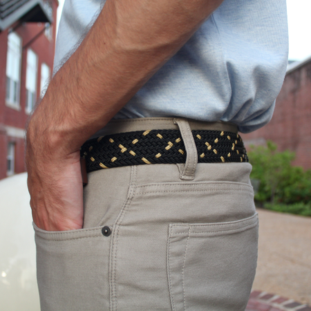 The Parish Woven Elastic Stretch Belt - Gabrielle's Biloxi