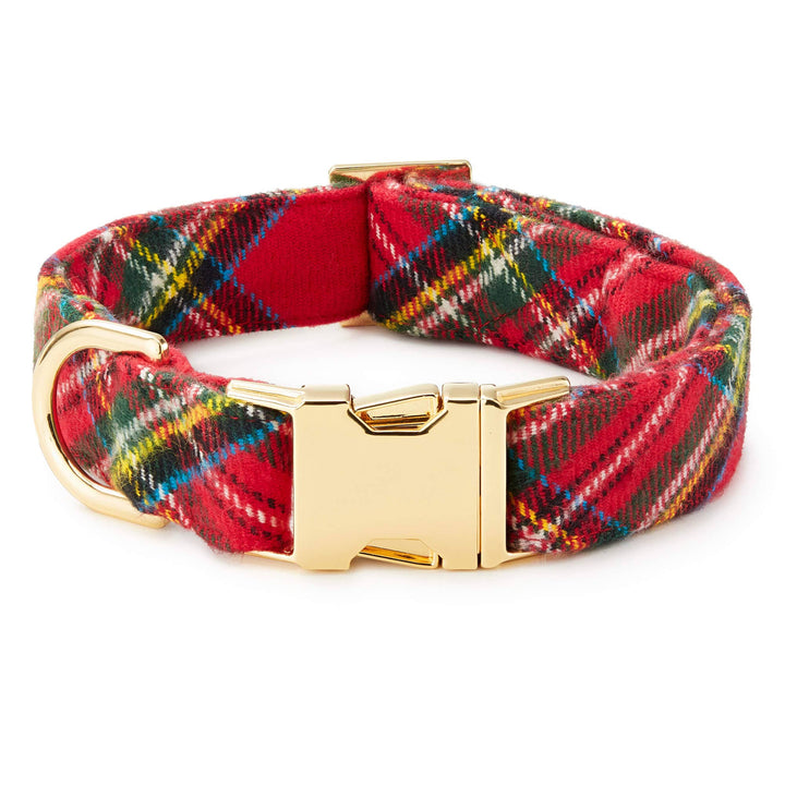 Tartan Plaid Flannel Holiday Dog Collar - Gabrielle's Biloxi