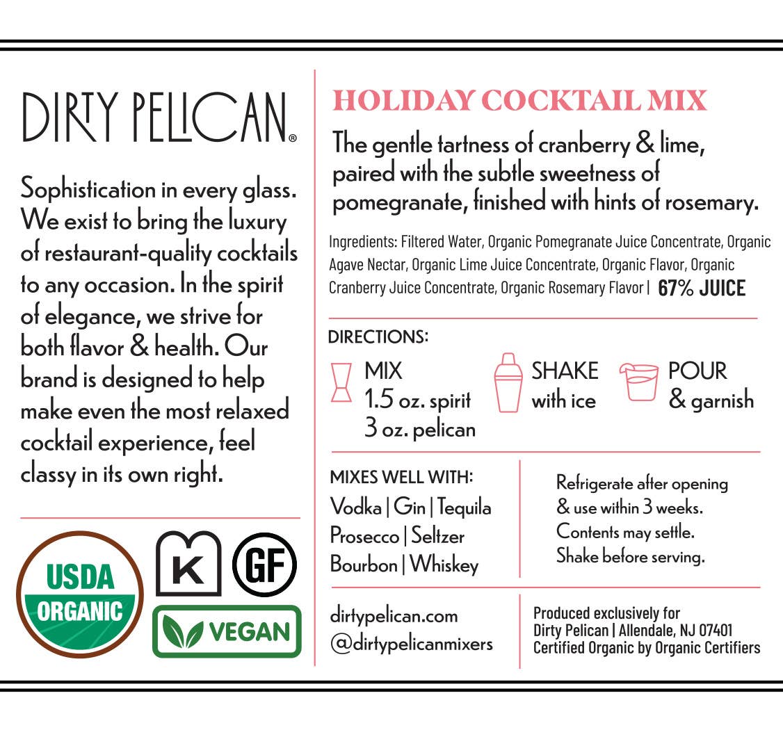 Limited Edition Holiday - Cranberry Pomegranate Cosmopolitan - Gabrielle's Biloxi