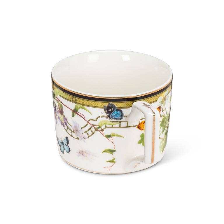 Butterfly Garden Cup & Saucer3"H(8oz) - Gabrielle's Biloxi