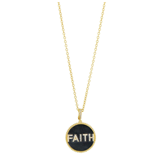 Freida Rothman FAITH Double Sided Pave Necklace - Gabrielle's Biloxi