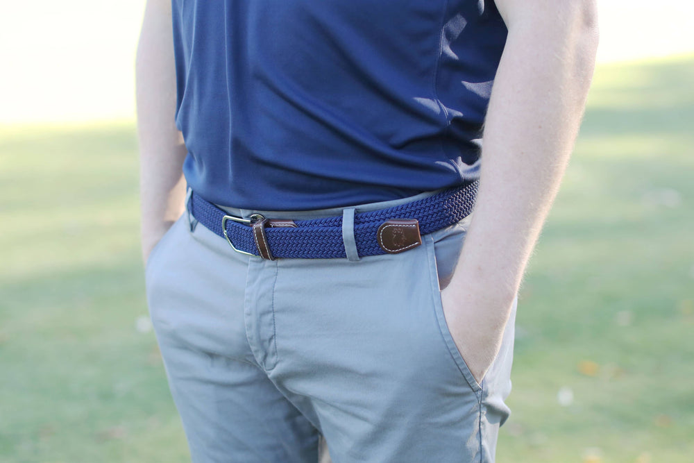 The Pebble Beach Woven Stretch Belt - Gabrielle's Biloxi