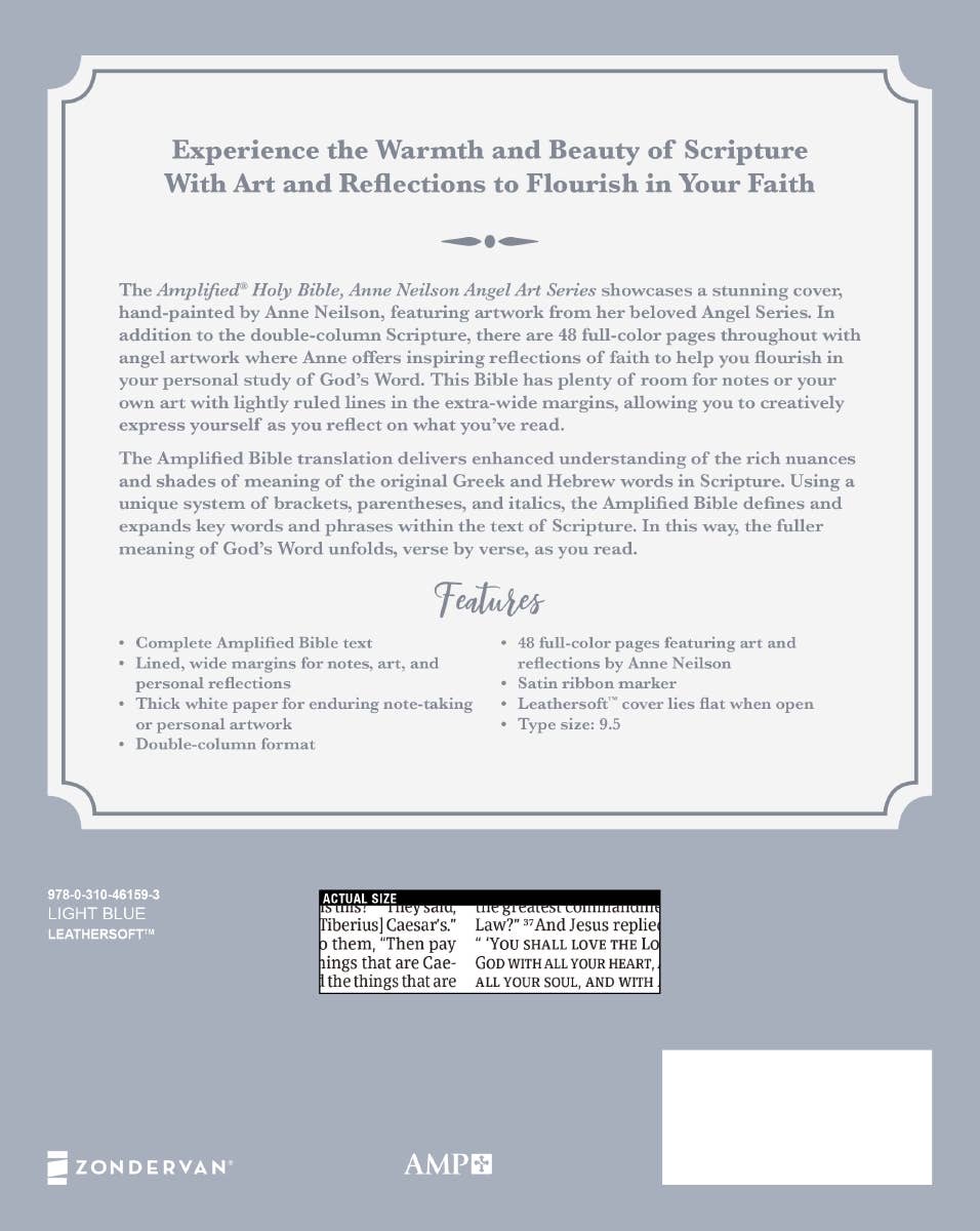 Amplified Holy Bible Anne Neilson Angel Art Leathersoft - Gabrielle's Biloxi