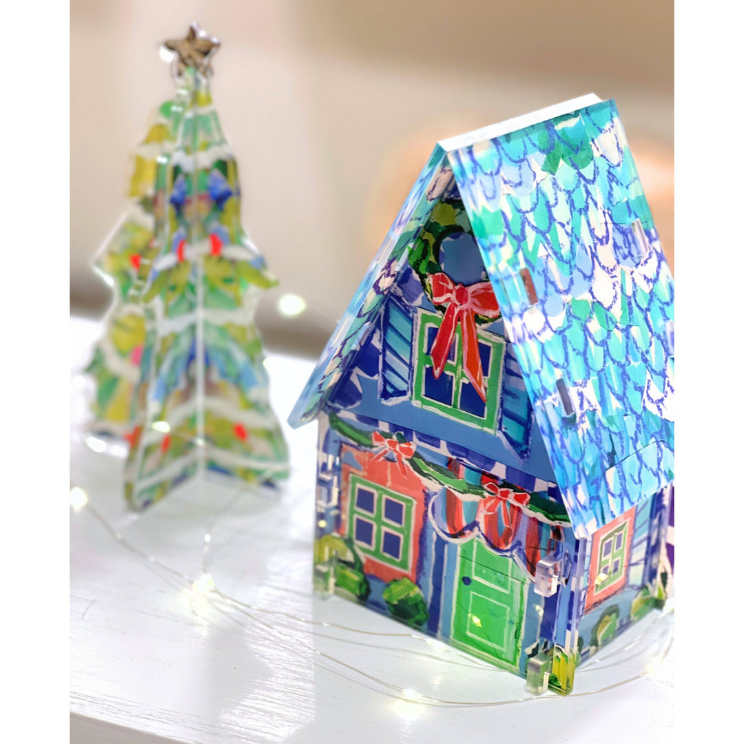 Acrylic Christmas Village - Gabrielle's Biloxi