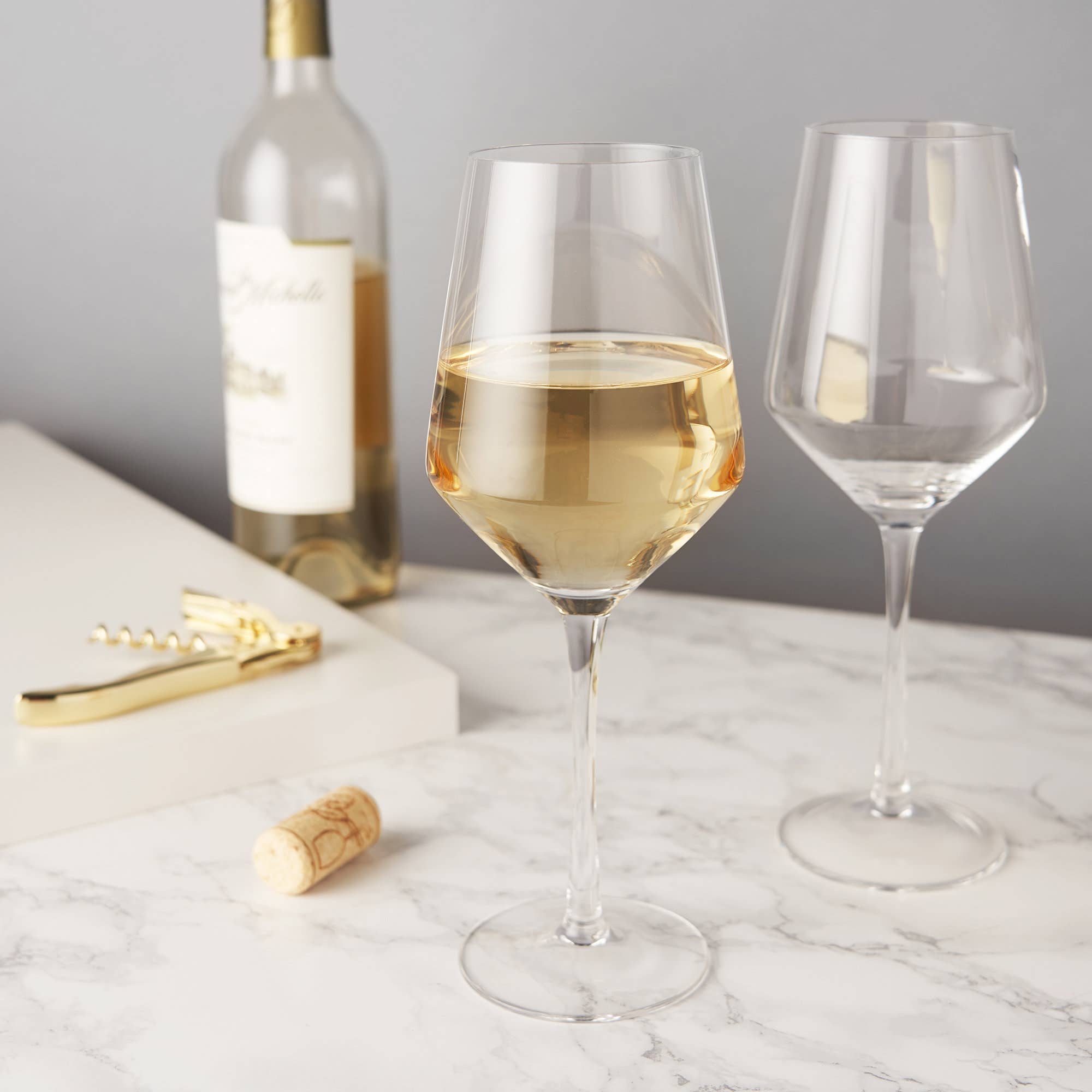 Raye™ Angled Crystal Chardonnay Glasses Set of 2