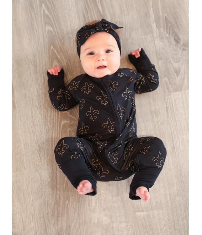 Fleur De Lis - Zipper Coverall - Gabrielle's Biloxi