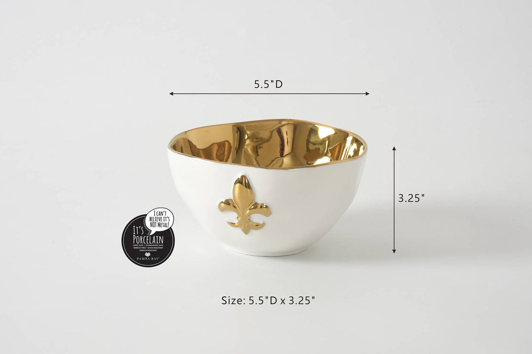 Pampa Bay Small Bowl - Fleur-De-Lis