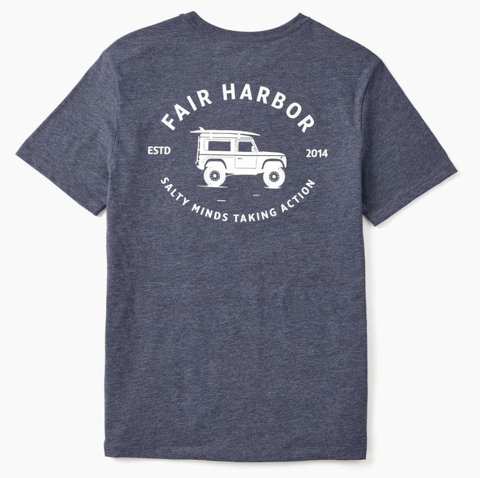 Fair Harbor Kismet Tee - Heather Navy Bronco - Gabrielle's Biloxi
