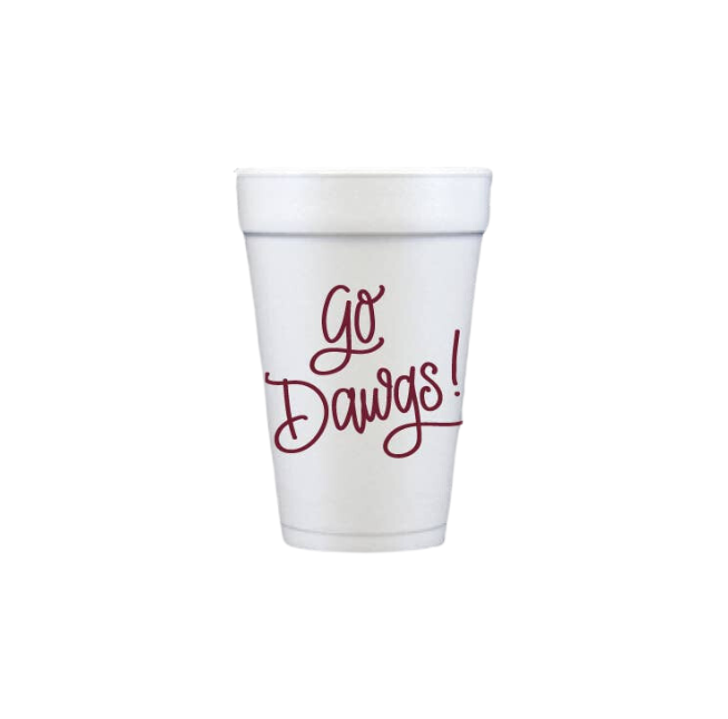 Go Dawgs! Foam Cups - Gabrielle's Biloxi