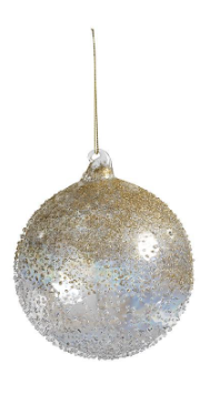 Gold Luster Beaded Ornament - Large - Gabrielle's Biloxi