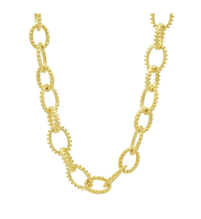 Freida Rothman Textured Heavy Link Toggle Necklace - Gabrielle's Biloxi