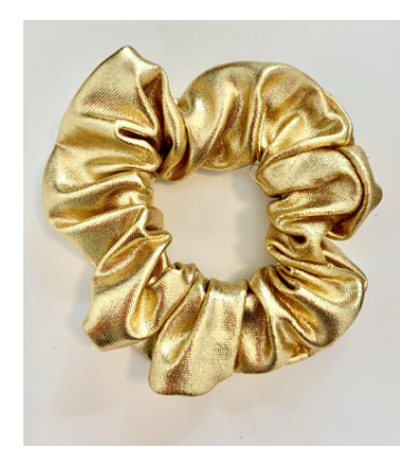 Girls Scrunchie - Metallic Gold - Gabrielle's Biloxi