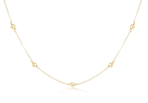ENewton 15" Choker Simplicity Chain Gold - Classic 4mm Gold - Gabrielle's Biloxi