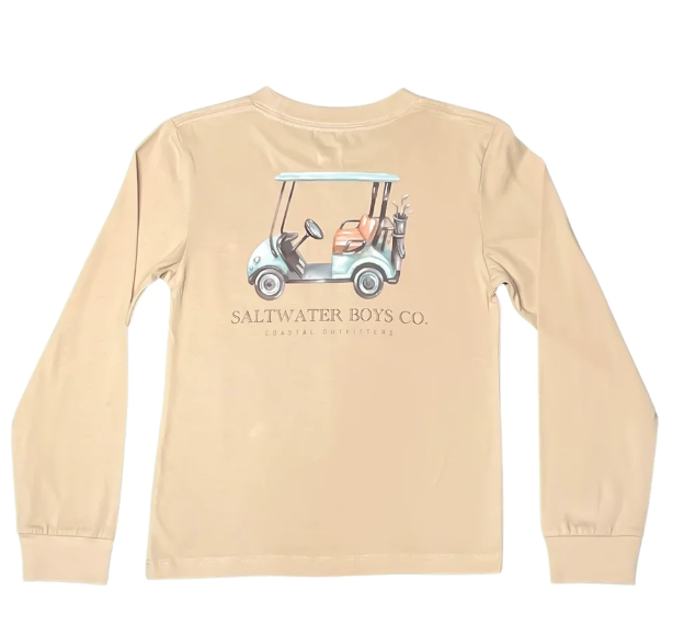 Saltwater Boys Golf Cart L/S Graphic Tee - Gabrielle's Biloxi