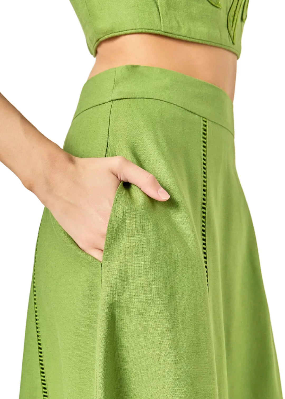 Palm Tree Skirt - Green