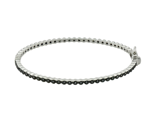 Freida Rothman Signature Bezel Pave Hinge Bangle - Gabrielle's Biloxi