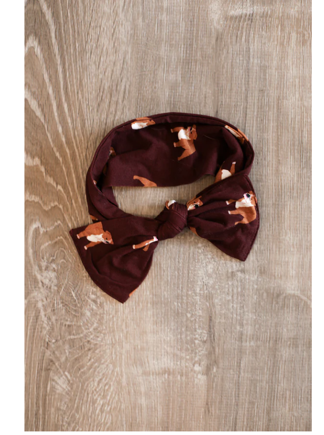 Maroon Bulldog - Headband - Gabrielle's Biloxi