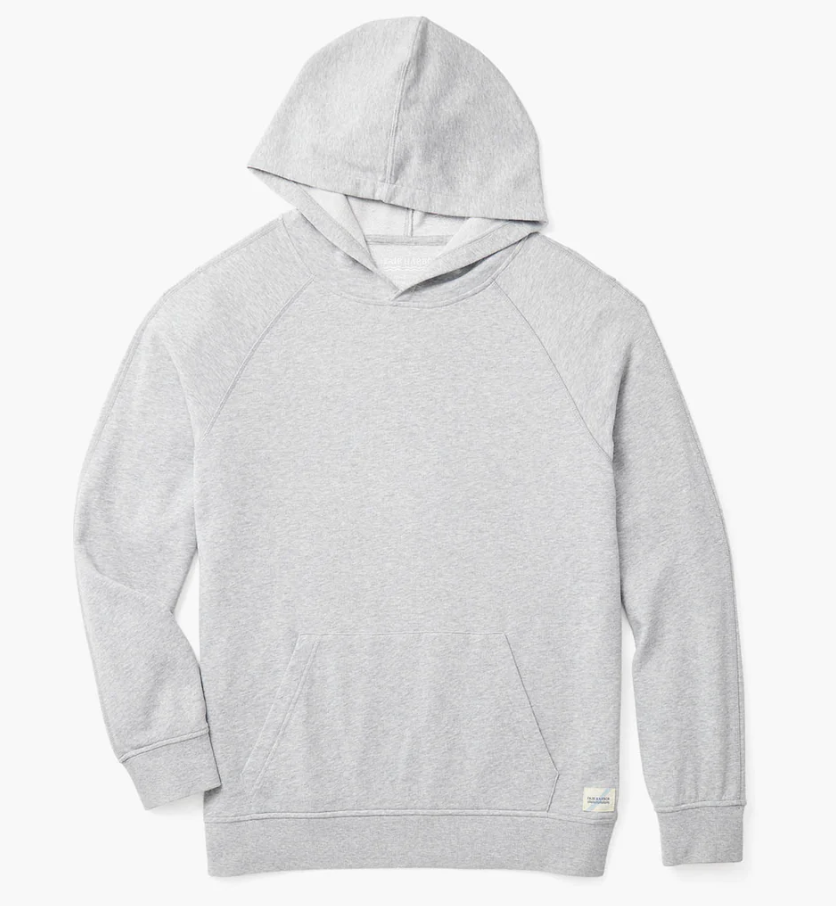 Fair Harbor The Vintage-Washed Saltaire Hoodie - Heather Grey - Gabrielle's Biloxi