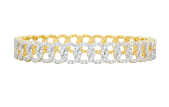 Freida Rothman Chain of Shine Hinge Bangle - Gabrielle's Biloxi
