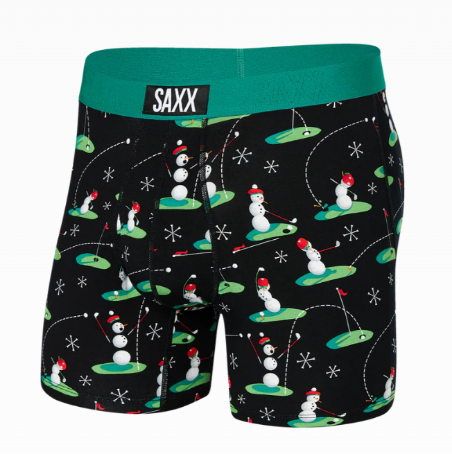 SAXX ULTRA Boxer Brief Fly - Ho Ho Holes Black - Gabrielle's Biloxi
