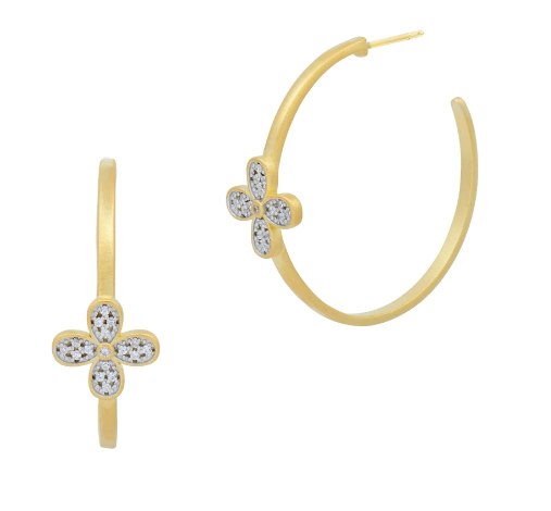 Freida Rothman Blossoming Brilliance Hoop Earrings - Gabrielle's Biloxi