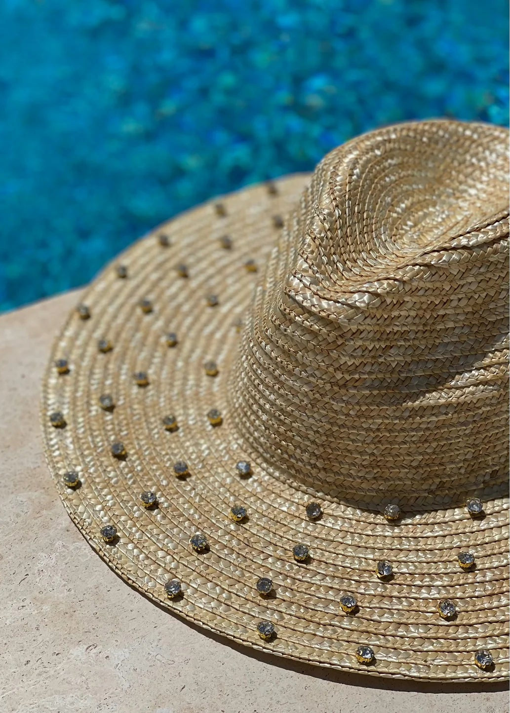 Roma Crystal Straw Hat