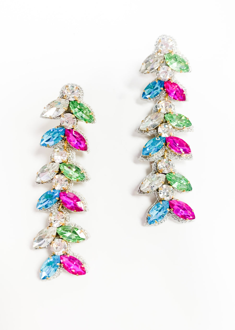 Colorful Beaded Drop Earrings - Gabrielle's Biloxi